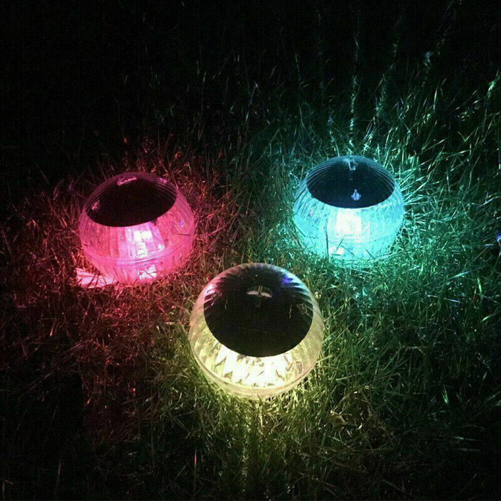 LED Solar Water Drift Lights Colorful Waterproof Pond Floating Decor Light