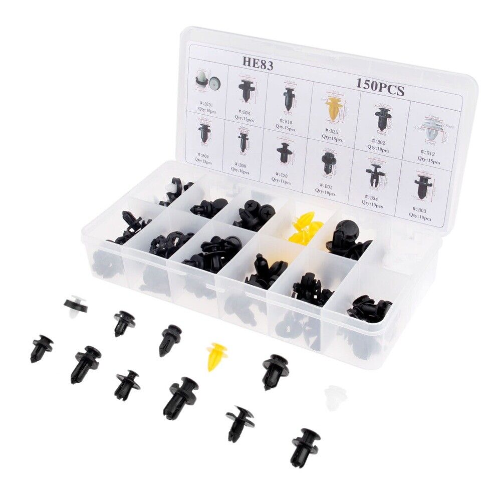 150X  Car Truck Door Panels Bumper Cover Fender Fasteners Clips Boxed Universal