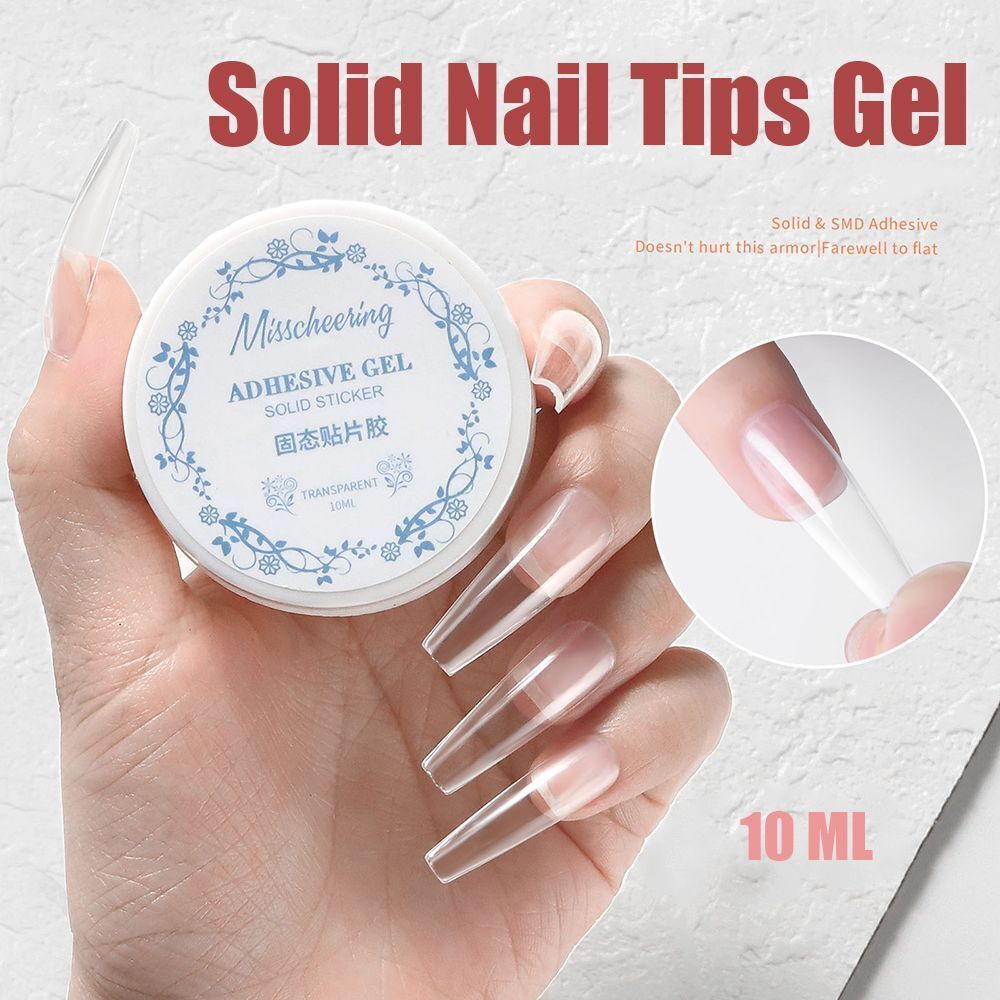 Art Gel Varnish Glitter Extension Nail UV LED Solid Nail Tips Gel Transparent