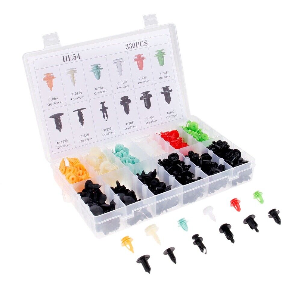 330PCS Clip Fasteners Bumper Fender Fixed Clamp Interior Panel For fit GMC