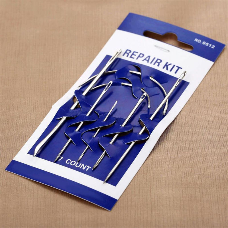 7pcs/Set Hand Repair Upholstery Leather Carpet Curved Sewing Needle Crochet Hook