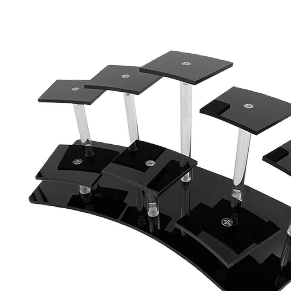 8-Layer Acrylic Risers Stand Decoration Durable for  and Crafts Cupcakes
