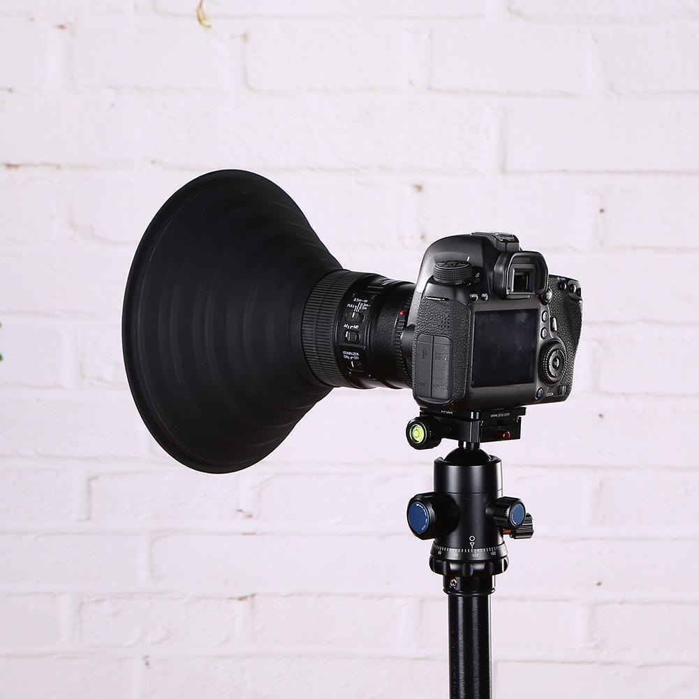 Anti-glass Ultimate Camera Lens Hood Anti-reflective Silicone Photos Hood