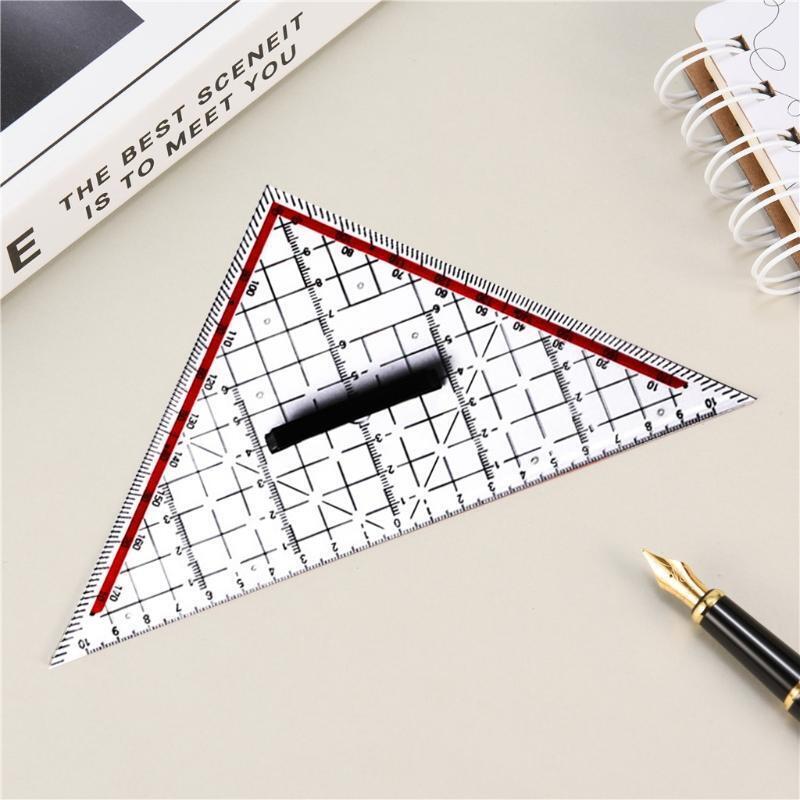 Pro Drawing Ruler Stencil Isosceles Triangle-shaped Template Handy Drafting Tool