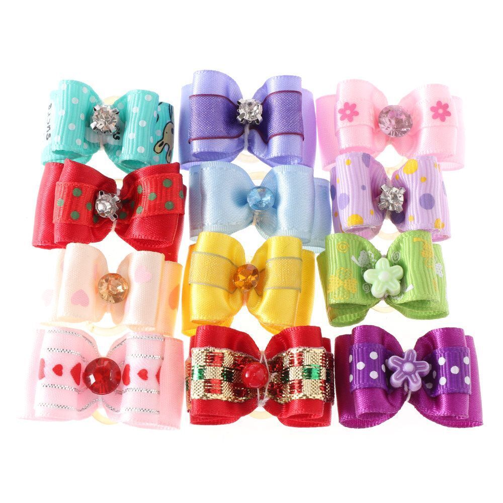 Accessories Handmade Bow-tie Lace Hairpin Pet Headwear Dog Bowknot Pet Supplies