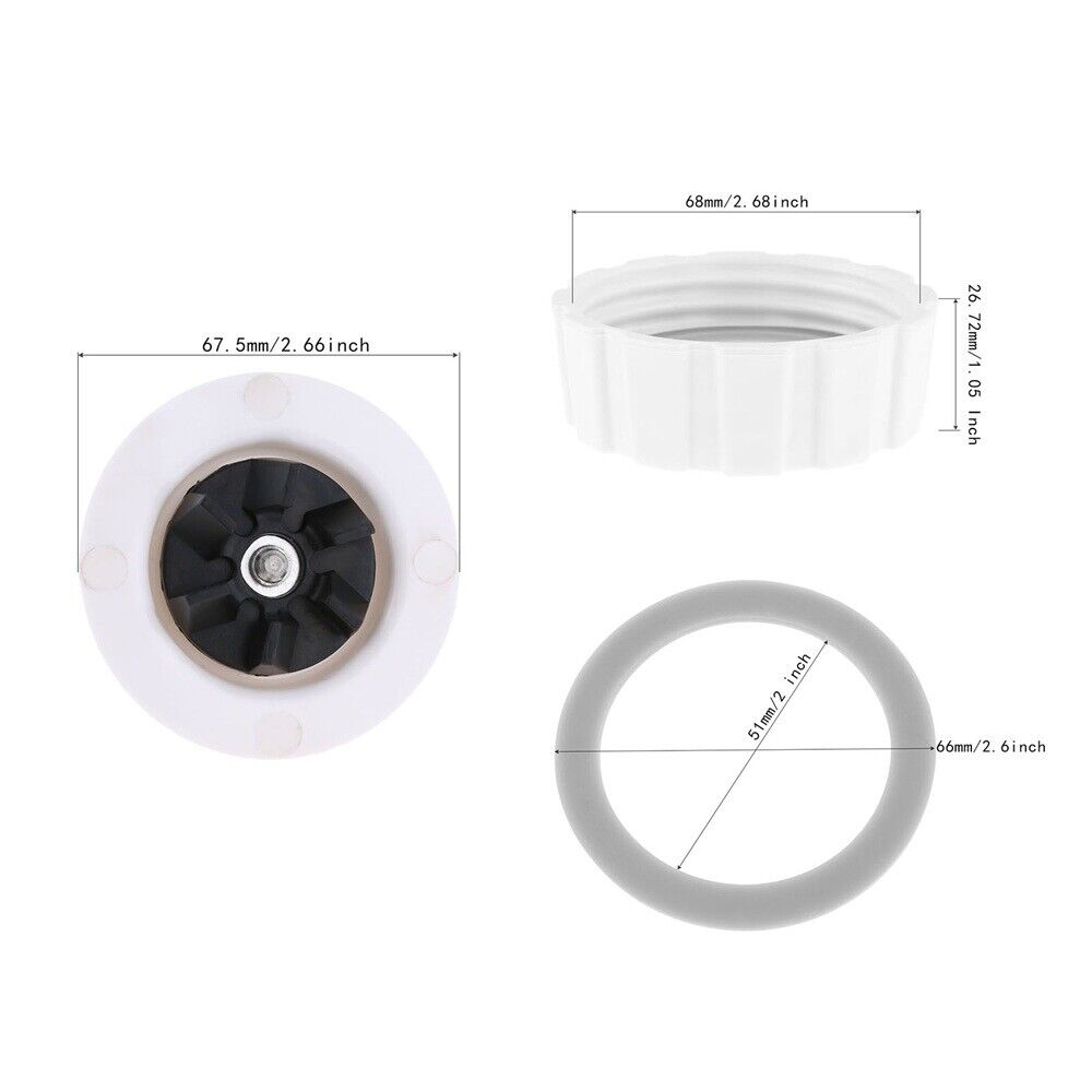 Blade & Bottom Base Cap Sealing Rubber Gasket O Ring For Hamilton Beach Blender
