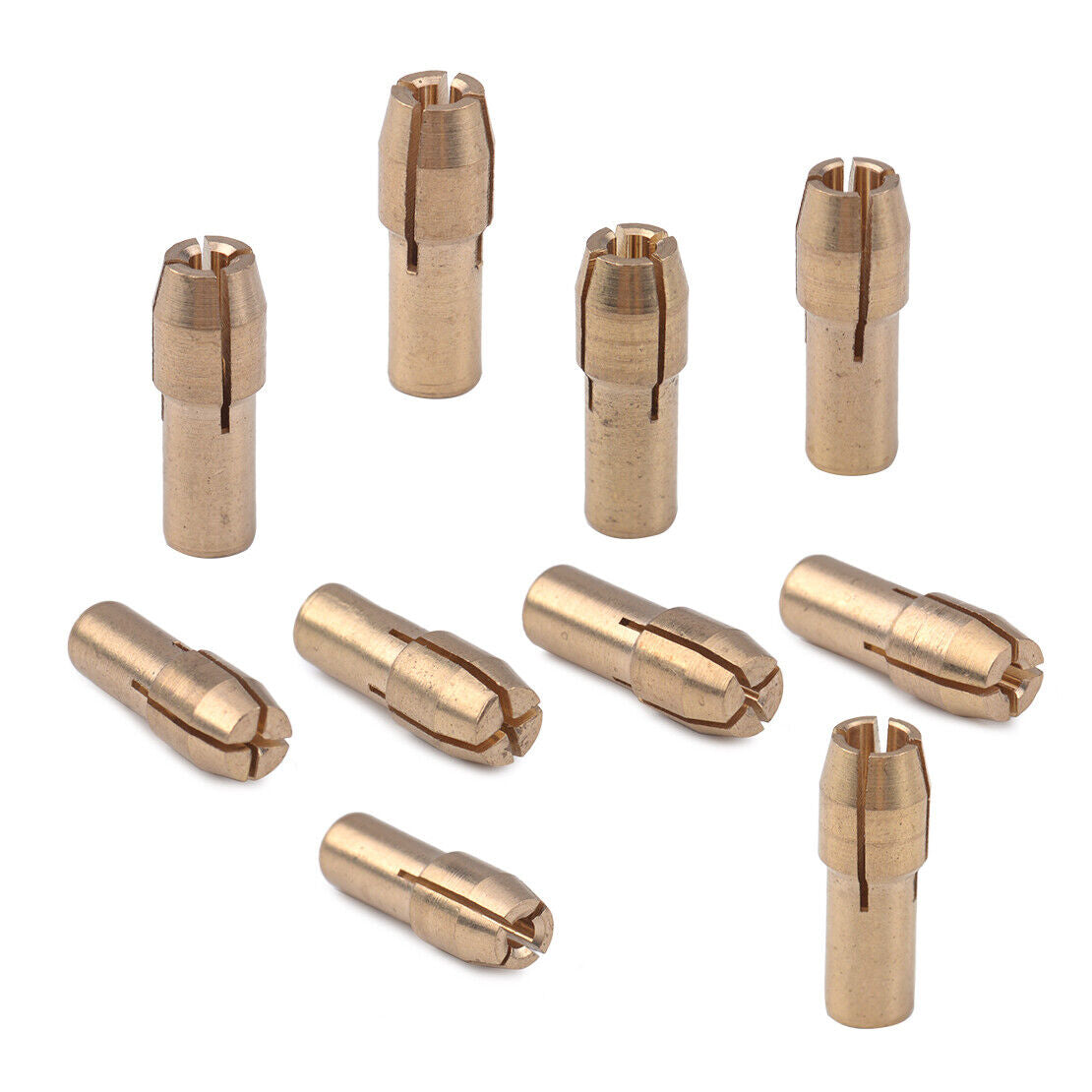 10x Brass Drill Chucks Collet Bits 0.5-3.2mm 4.8mm Shank fit for Rotary Tool Li