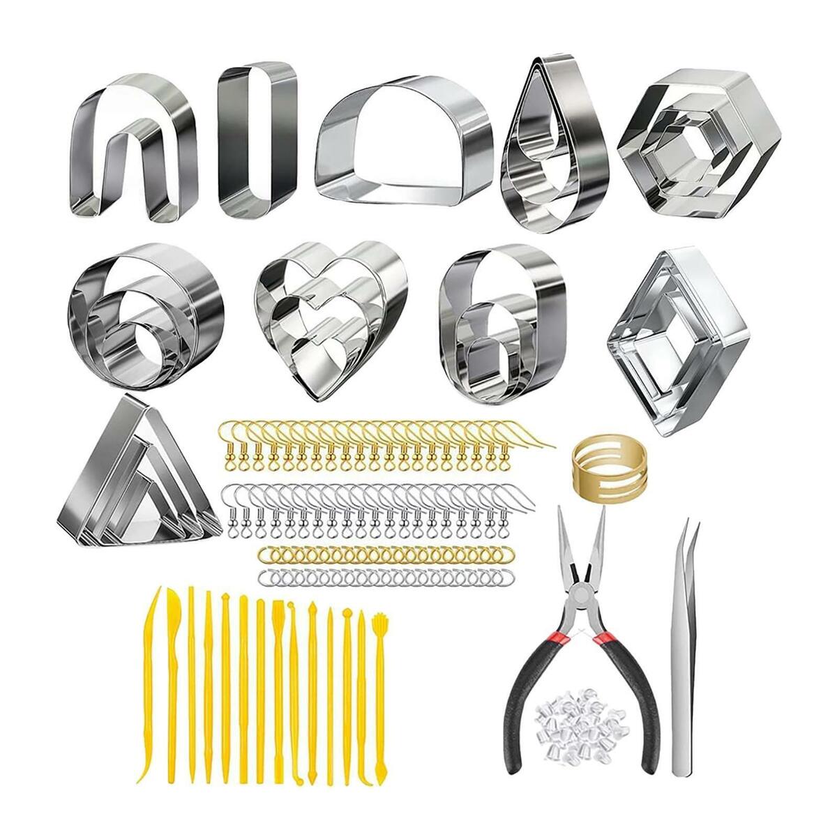 141 Pieces Polymer Clay  Earring Making Kit DIY Clay Jewelry Tool
