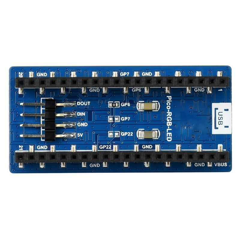 Full-Color RGB LED matrix Panel Module Breakout HAT for RPI Raspberry Pi Pico
