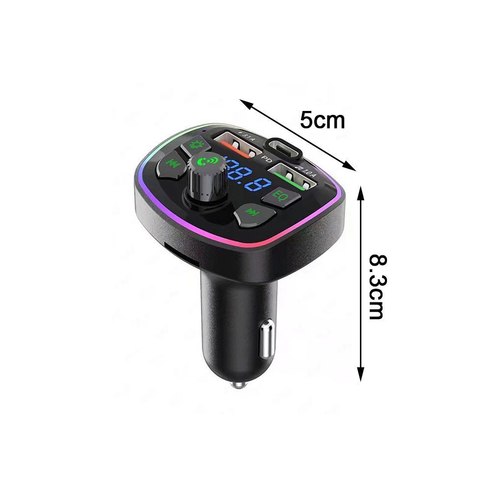Fast Charger Adapter Car FM Transmitter Radio MP3 Player Wireless Bluetooth 5.0