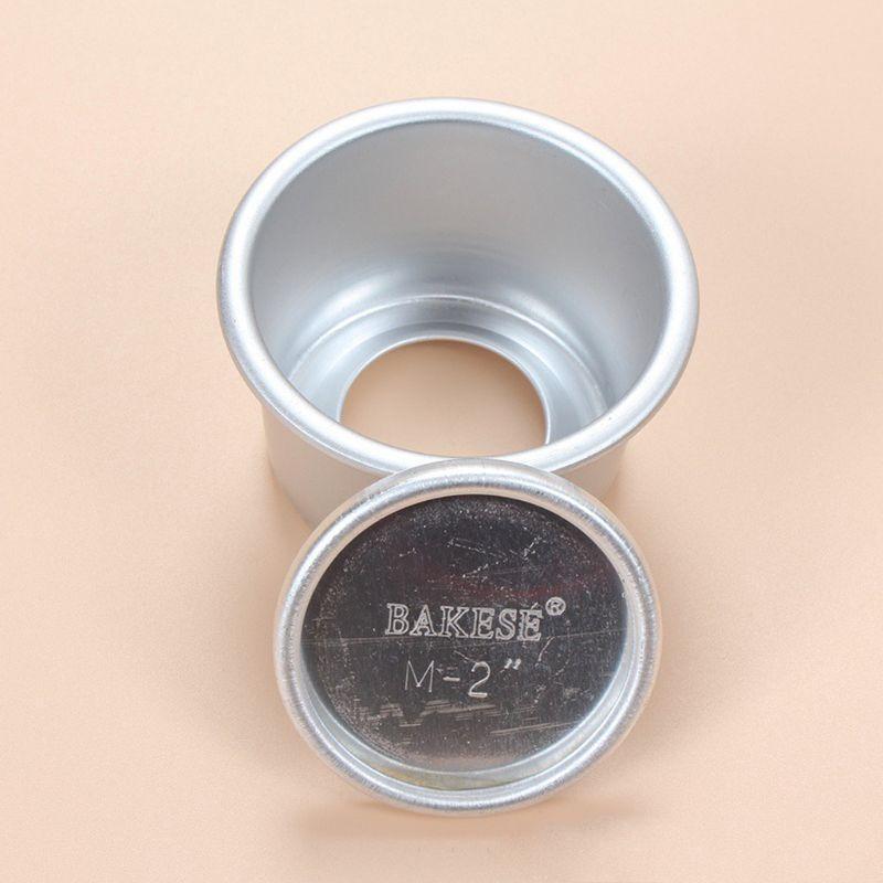 5 pcs Cake Pan Aluminum Cake Tray Removable Bottom Round Shaped Cake Pan for Ove