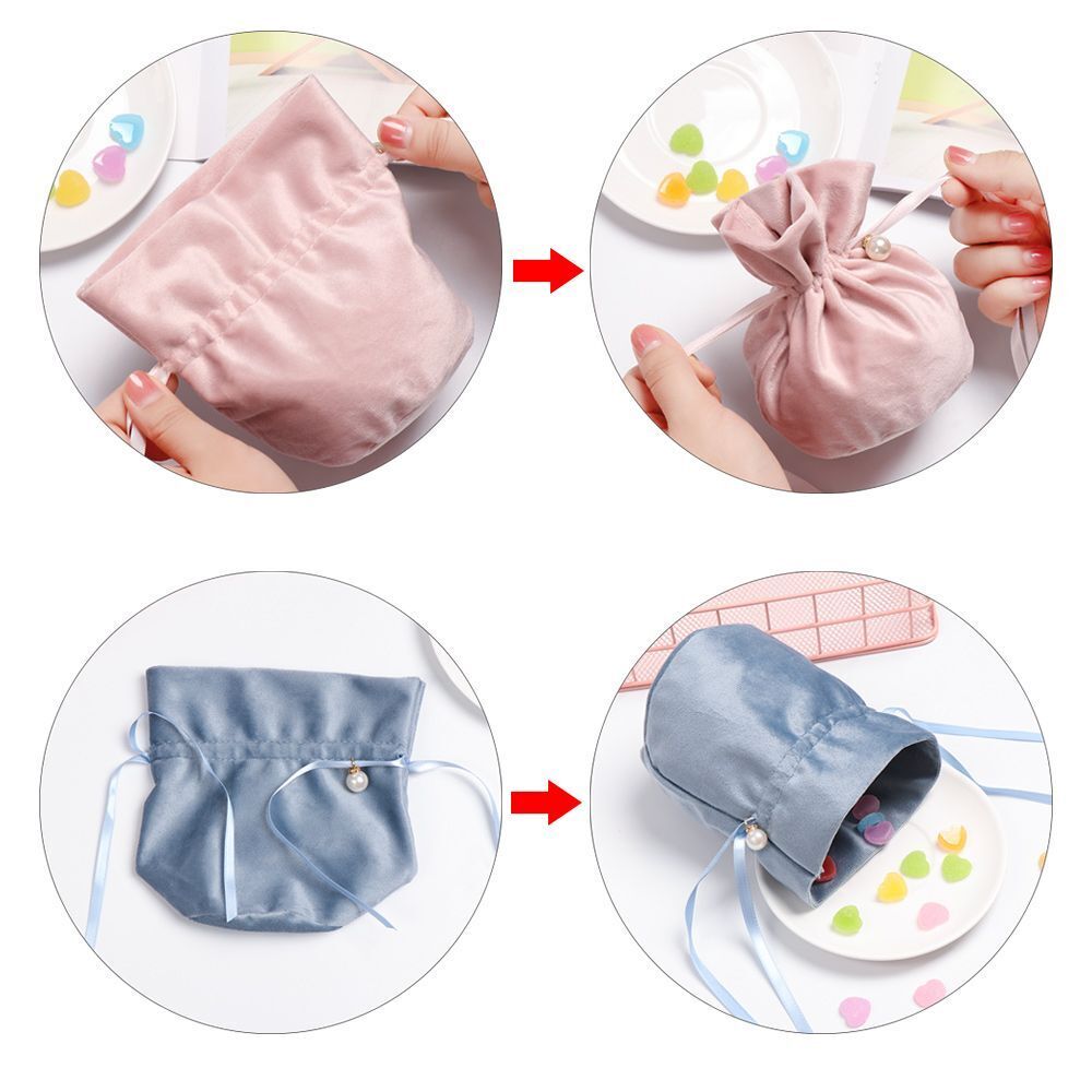 Storage Velvet Drawstring Pouch Party Supplies Birthday Decor Candy Pouches