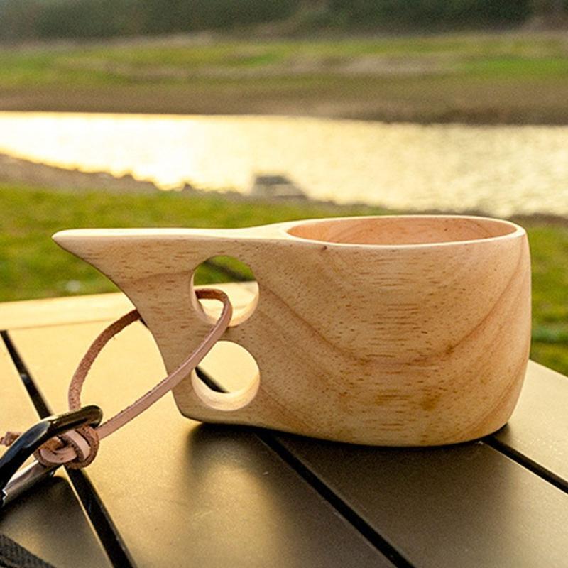 Wooden Coffee Cup Wood Novelty Mugs Convenient and Quick to Use Unique Design