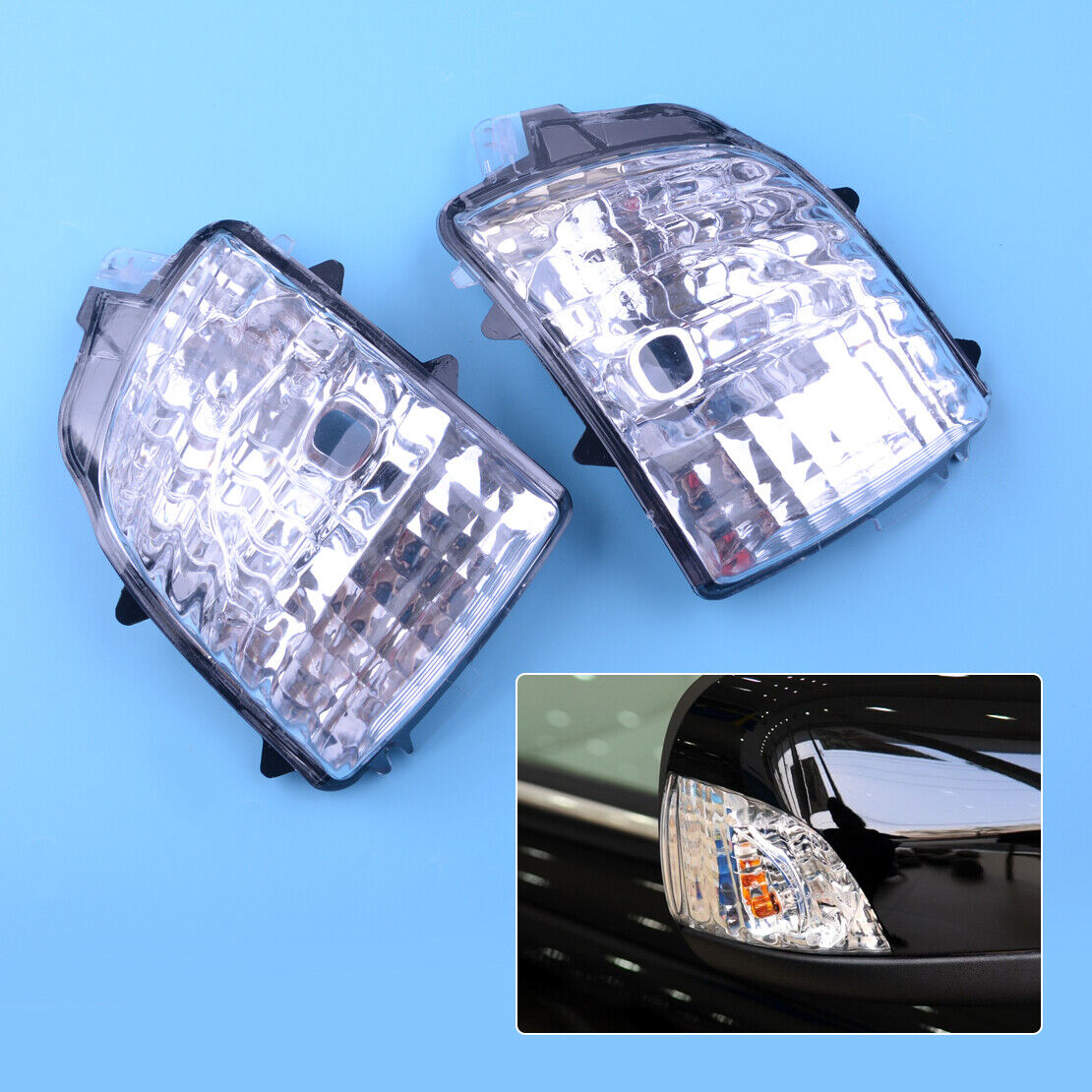 2x Door Wing Mirror Turn Signal Indicator Len Light fit for Volvo XC70 XC90 Ld