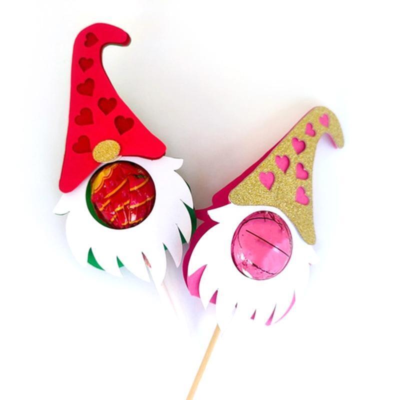 Gnome Lollipop Holder Metal Cutting Dies DIY Stamps Embossing Scrapbooking Photo