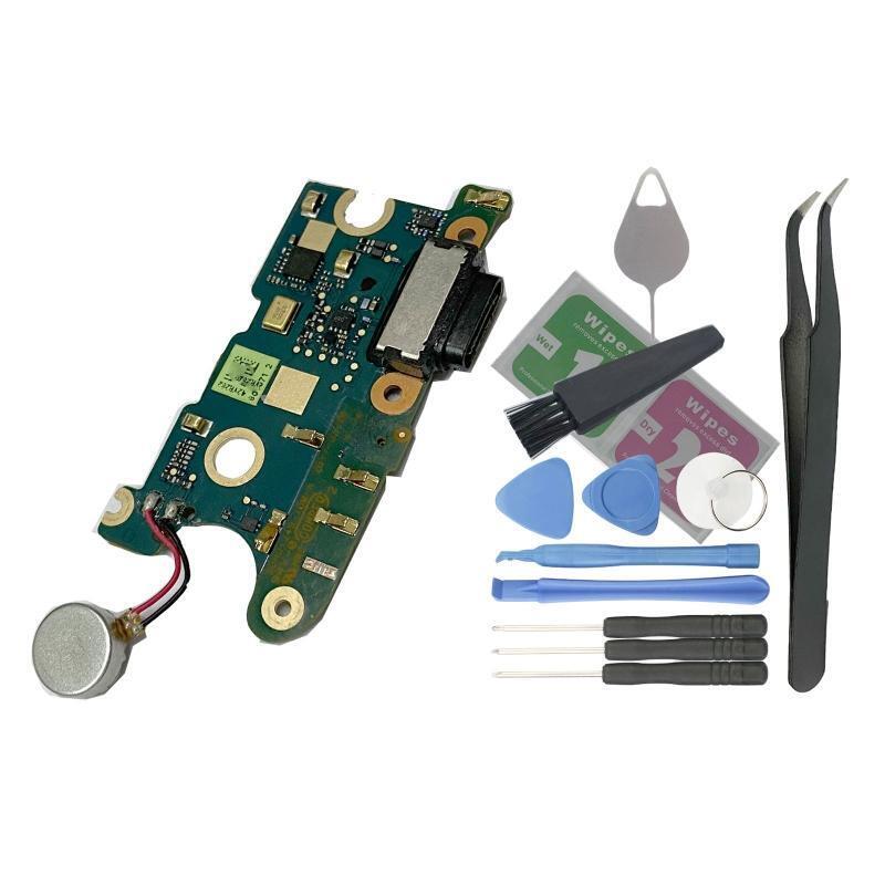 USB Charging Port Connector Microphone Flex Cable Replace for HTCU11 with Tools