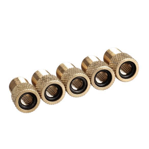 5x Converter Presta to Schrader Bicycle Bike Valve Adaptor Tube Pump Tools