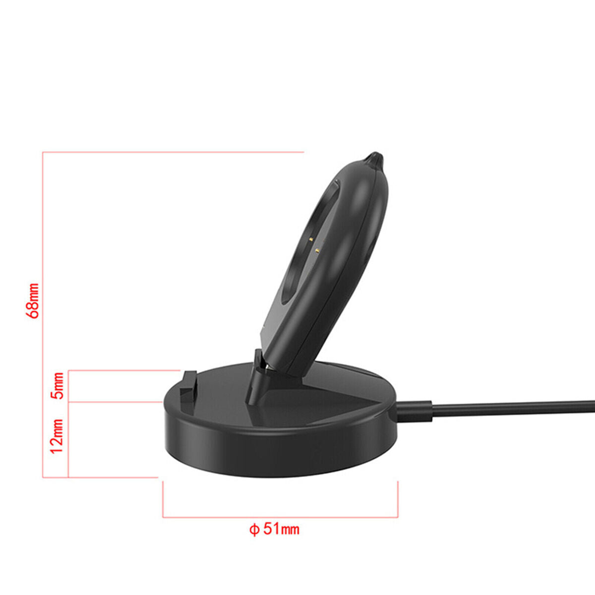 5V USB Watch Cradle Charger Black for Amazfit T-Rex2GTR 3 Pro/GTR3/GTS 3/A2169