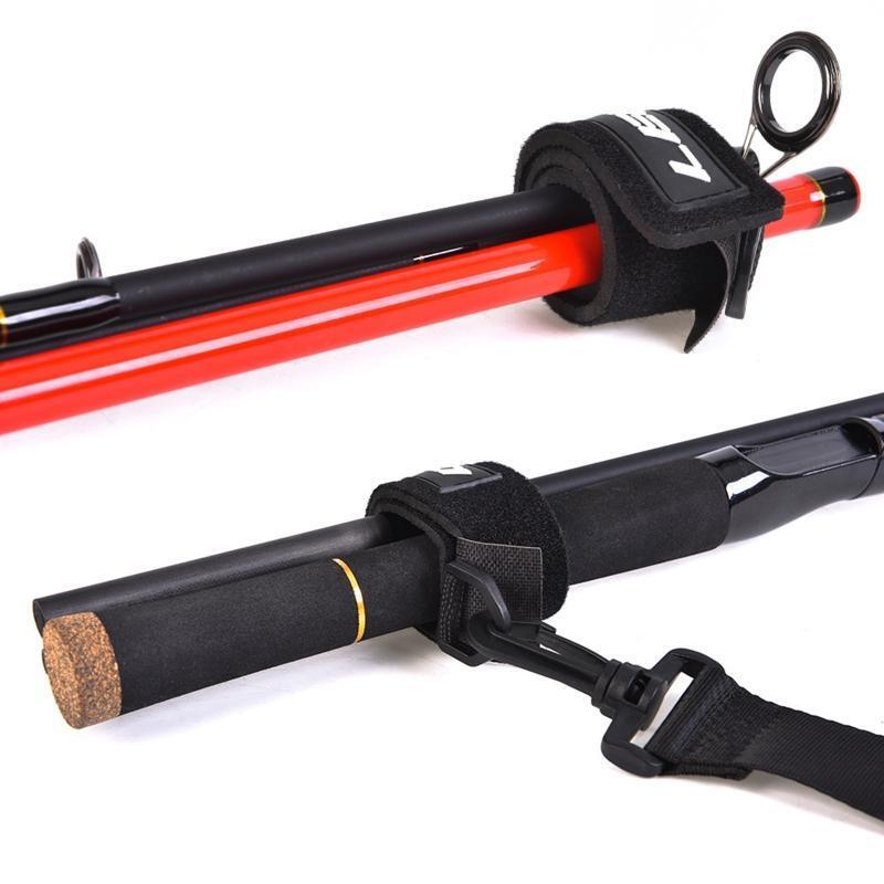 Adjustable Fishing Rod Carry Strap Sling Band Travel Fishing Rod Carrying Rack