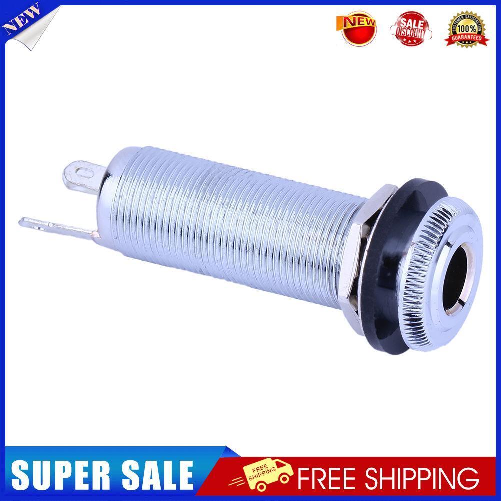 Cylinder Clip End Pin Mono Panel Output Jack Socket for Electric Guitar