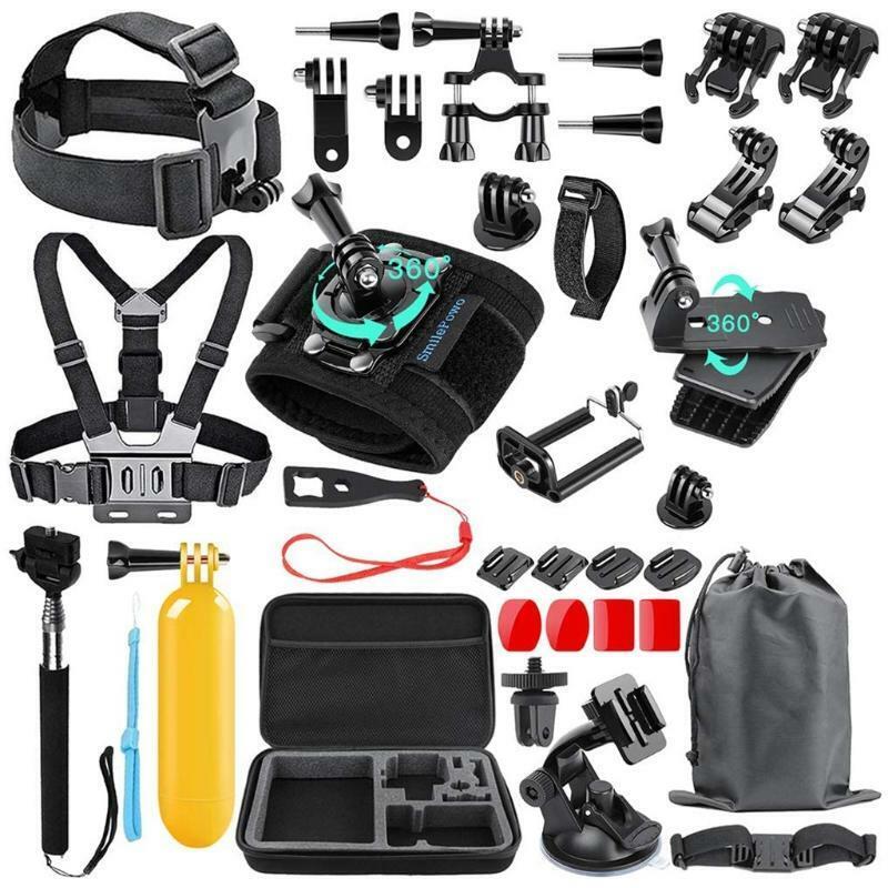 48-in-1 Action Camera Accessories Kit for Hero 9 8 Max 7 6 5 4 3 3+ 2 Black/Osmo