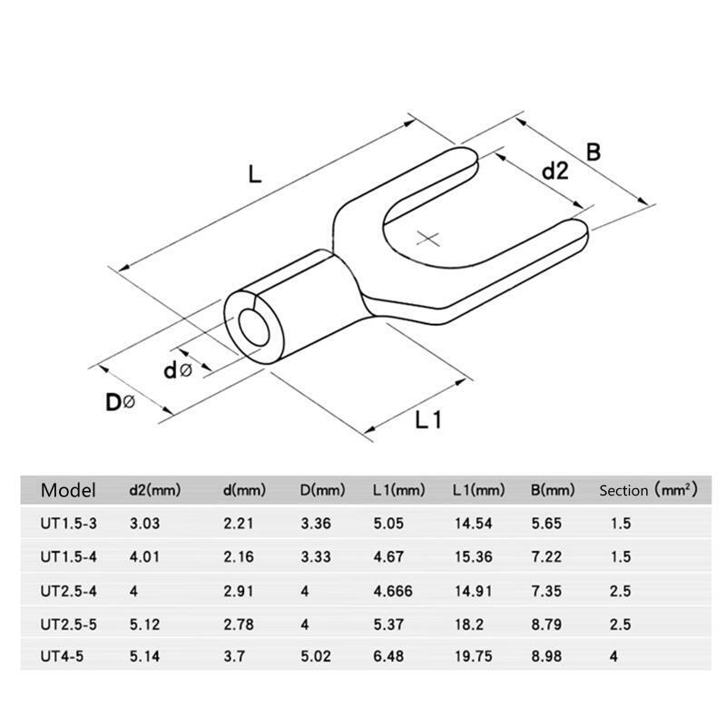 Round Cold Pressed Terminal Kit with Different Sizes Crimp Terminal Pliers Heat