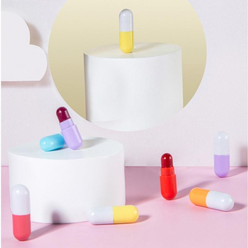 Mini Lipstick Set Waterproof Capsules Lipstick, Pill Shaped Lipstick,Lip Gloss
