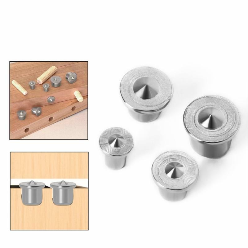 4x Panel Furniture Positioning 1/4" 5/16" 3/8" 1/2"Wood Pin Center Punch Thimble