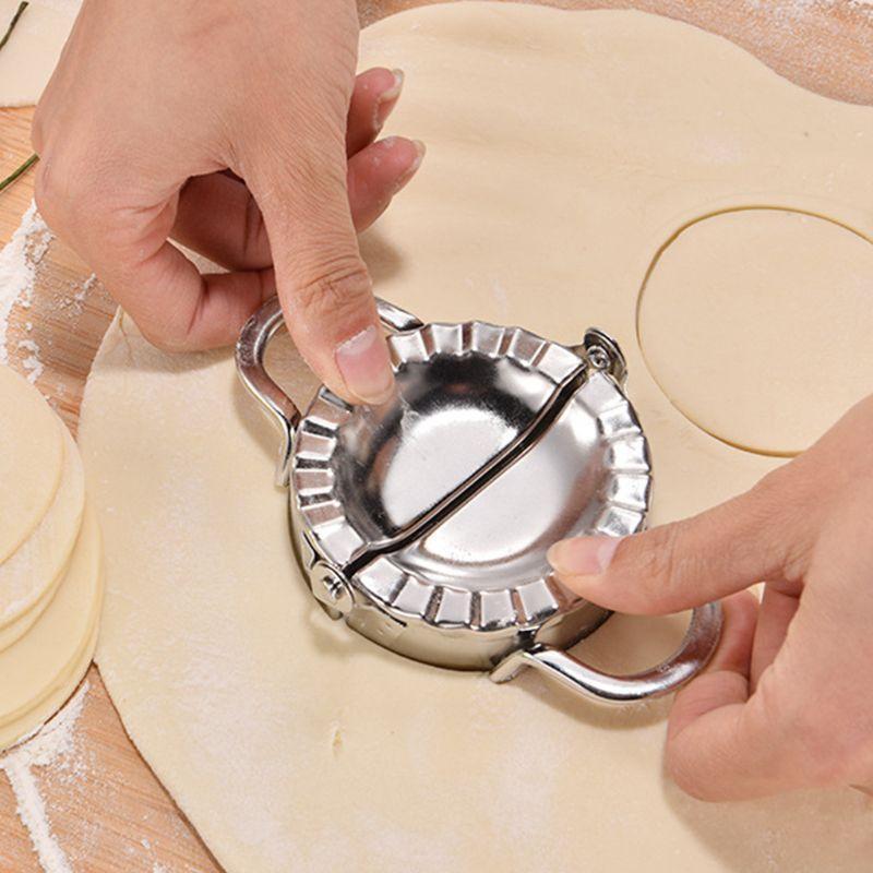 3PCS Dumpling Maker and Cutter Stainless Steel Ravioli Skin Empanada Press Pie