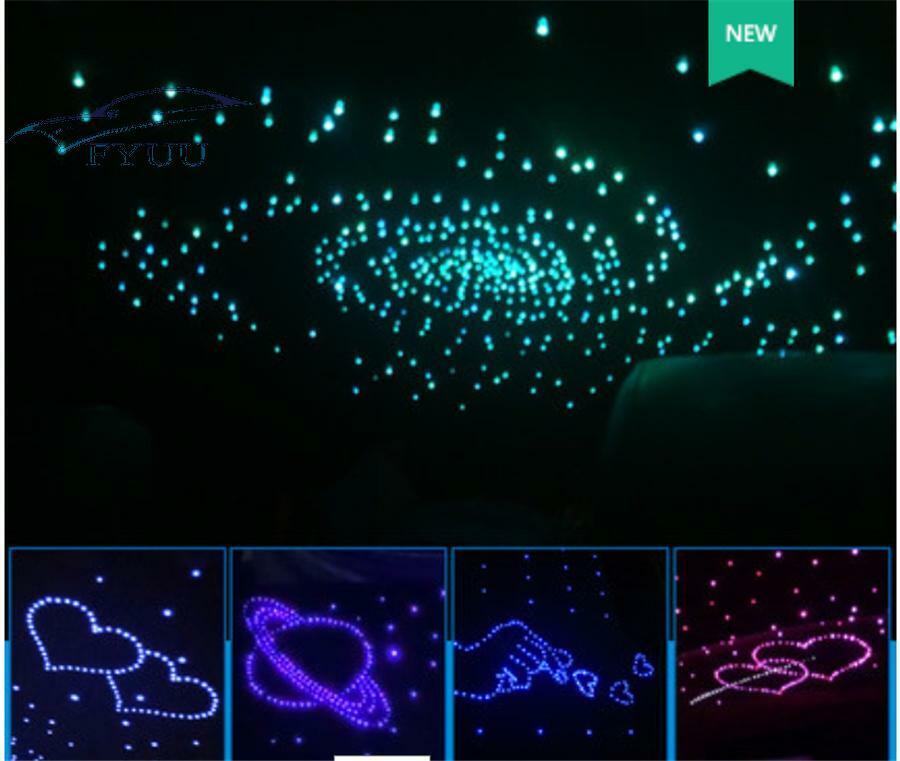 1set 16W RGBW Twinkle Fiber Optic Star 500pcs APP Control Ceiling Integrated Kit