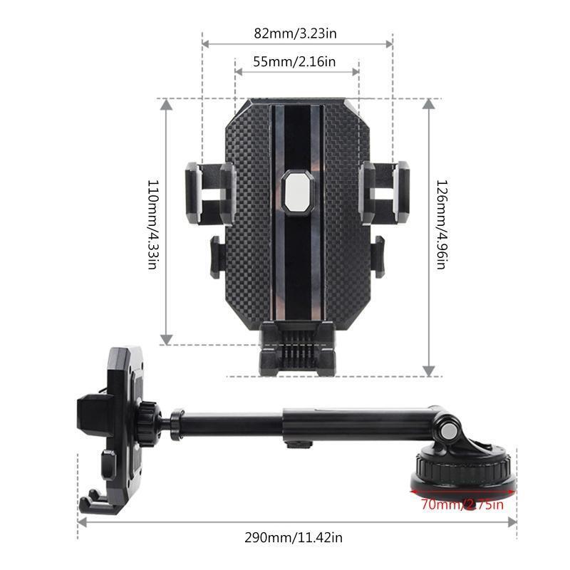 Suction Cup Cell Phone Holder Fit with Most Smart Phone Rotatable Universal