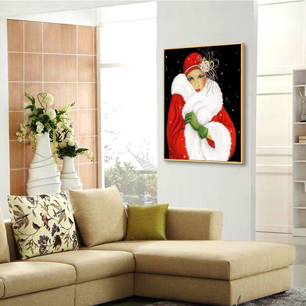 Noble Woman Full Round Drill Diamond Painting 5D DIY Kits Wall Art (IH644)