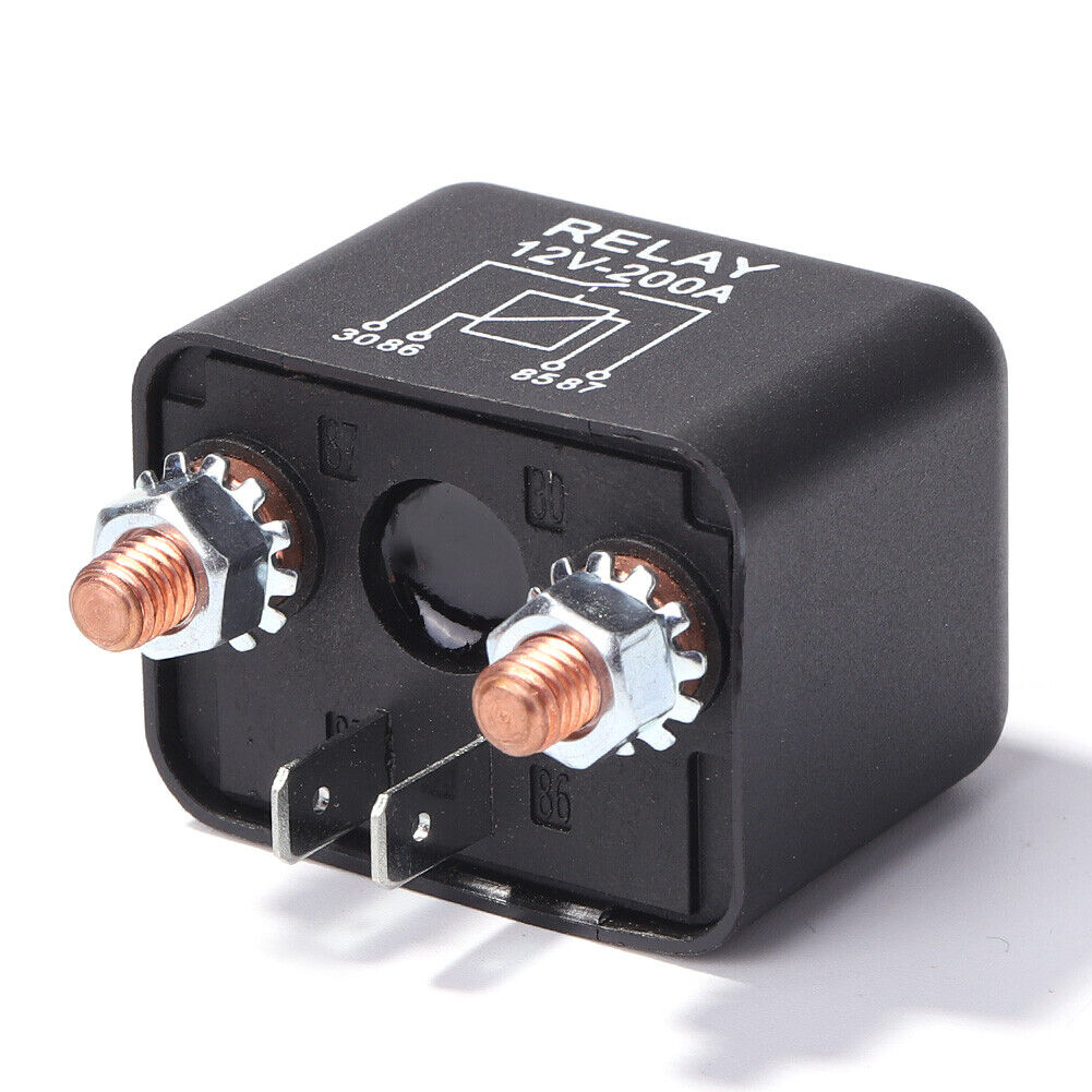 200A 12V DC Split Charge Winch Relay for Car Van Boat 4 Pin Normally Open
