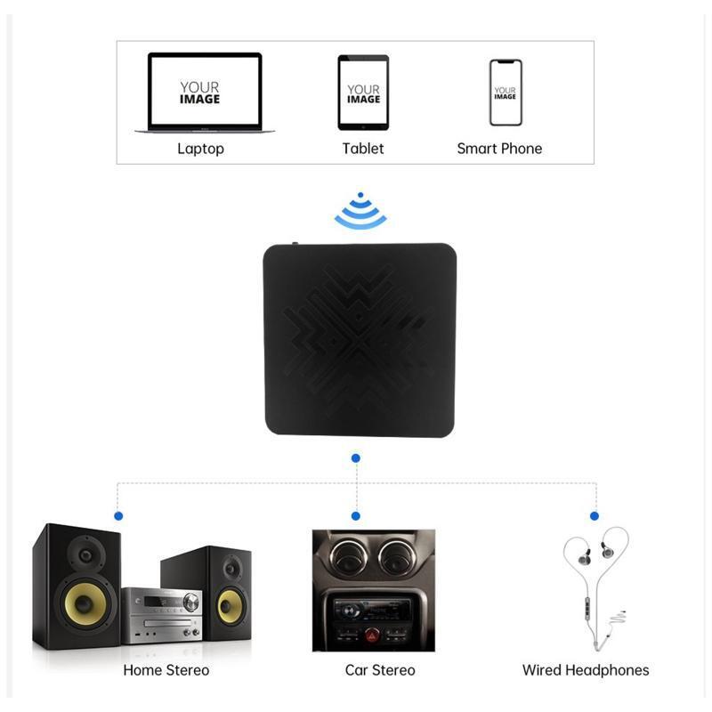 Hifi Bluetooth-compatible 5.0 Audio Receiver 3.5mm RCA Port Stereo Adapters