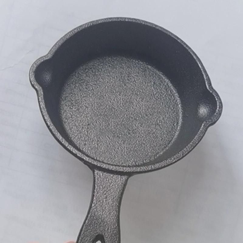 8.5CM Cast Iron Material Frying Pan Non-stick Cookware Fried Steak Pot Saucepans