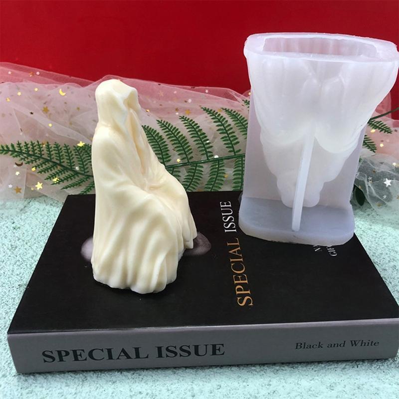 Mysterious Ghost Silicone Mold Soap Candle Making Mould Handmade