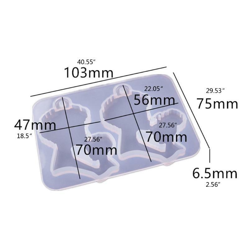 DIY Mother's Day Pendant Casting Silicone Mould Kit Keyrings Art Crafts Making