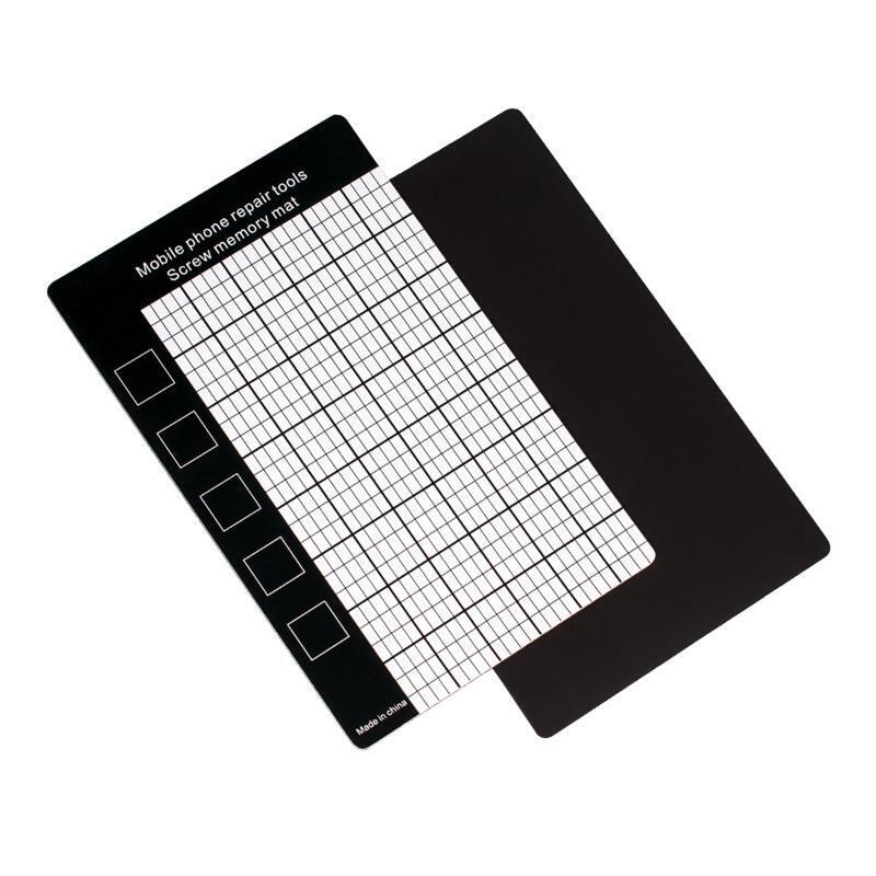 Work Pad Mobile Phone Screw Magnetic Project Mat with Scale Grid 9x14.5cm