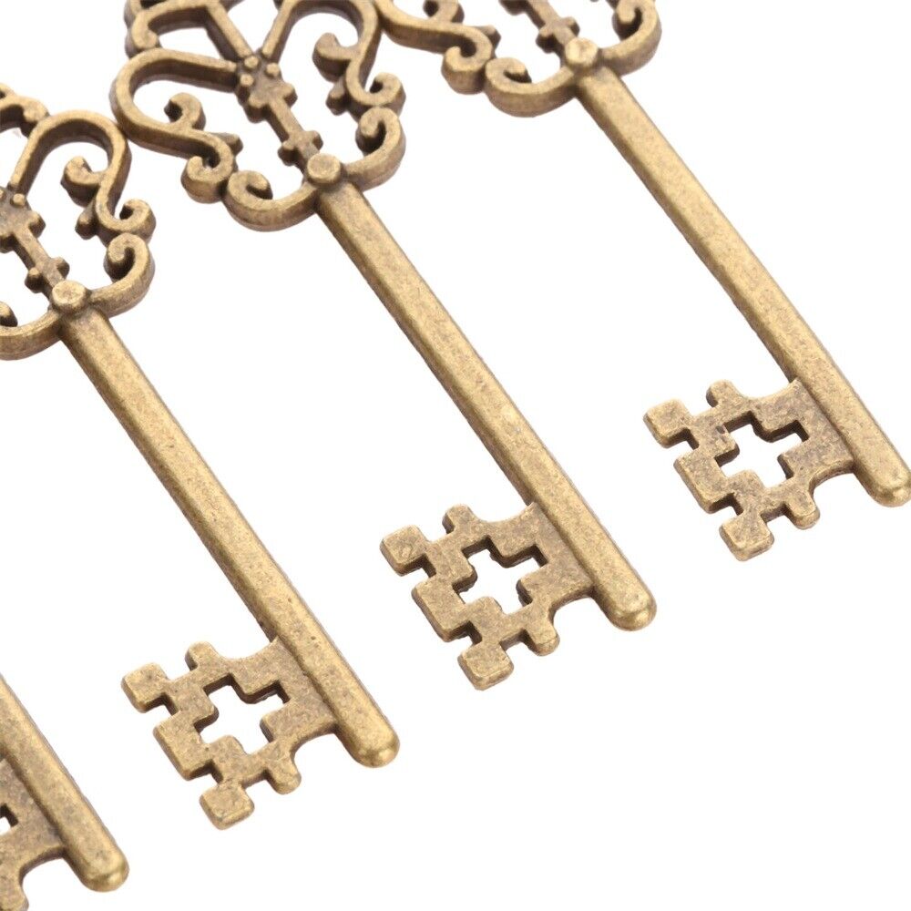 Novelty Skeleton Key Charms Gift Jewelry Findings Wedding Favors Pendant 10pcs