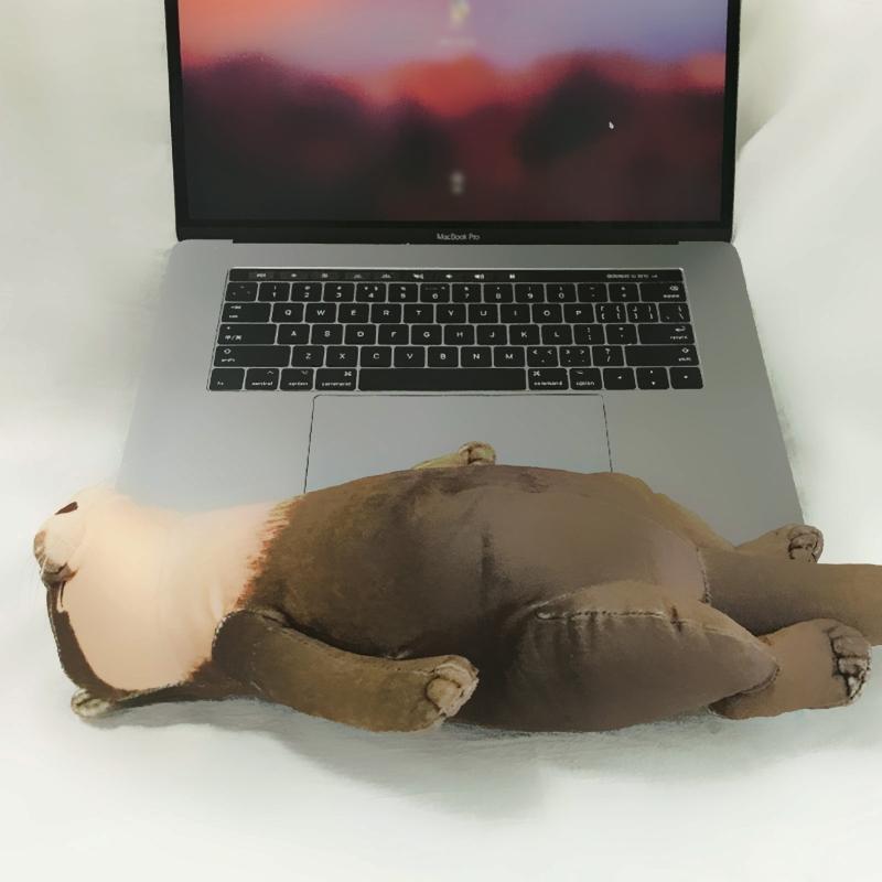 Wrist Rest for Keyboard Mouse Palm Rest Otters Shape Plush Cute Otters Cotton