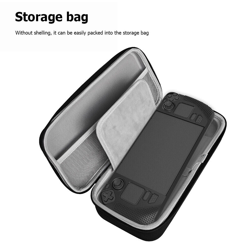 Console Silicone Sleeve Tempered Film Bracket Cable with Bag for Steam Deck