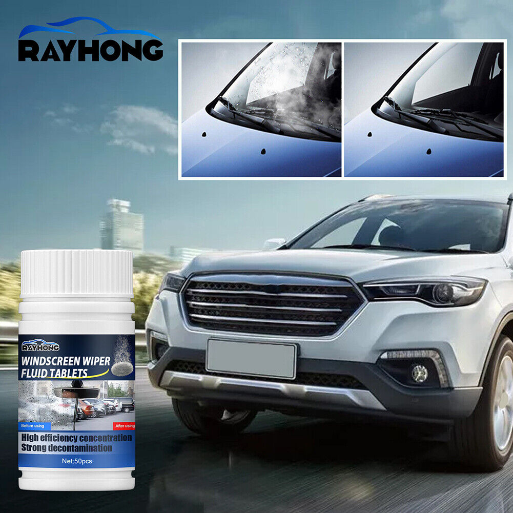 50pcs Car Windshield Effervescent Tablets Solid Washer Agent Dust Removers