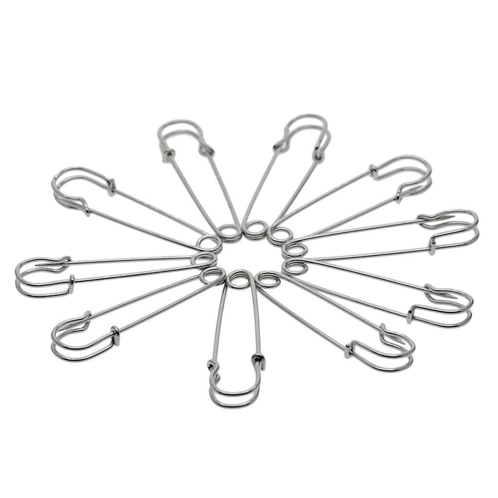 60pcs large metal strong DIY Kilt scarf Hijab Brooch safty lapel Pin