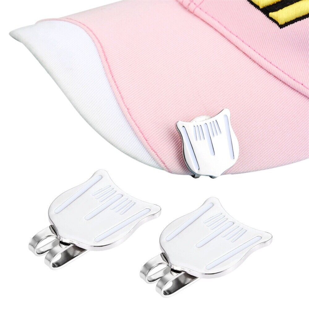 Professional Alloy Golf Cap Clip Detachable Magnetic Ball Marker Aiming Marker