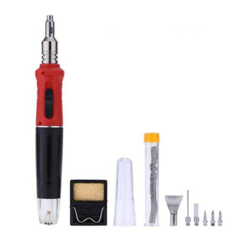 Upgraded Soldering Iron Kit Gas Soldering Iron Set 10 in 1 Welding Kit with Box