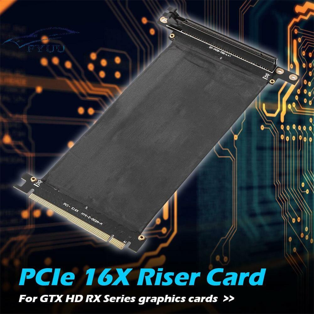 PCIe 3.0 16X Extension Cable PCI-E Express 16X to 16X Riser Card Ribbon Extender