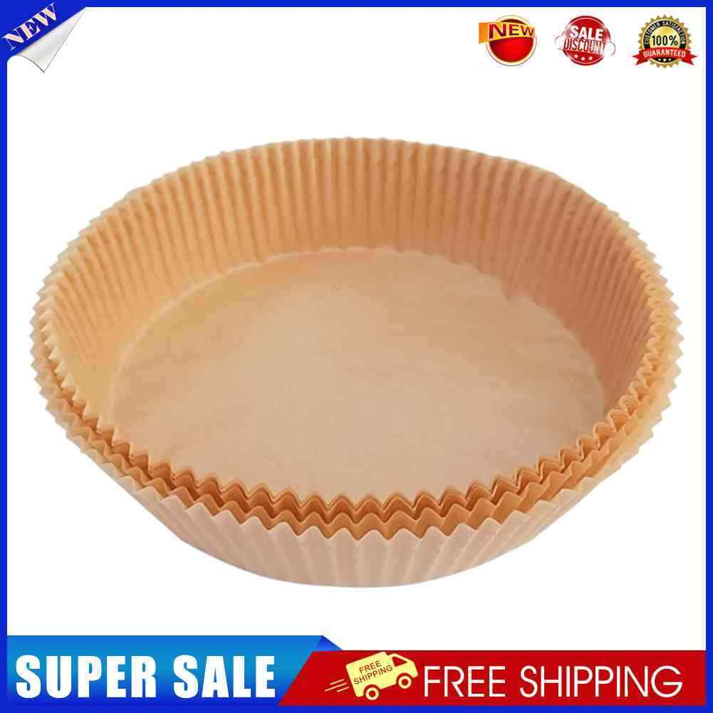 50pcs Air Fryer Paper Liner Steaming Oven Baking Oil Paper Mats (20x4.5cm)