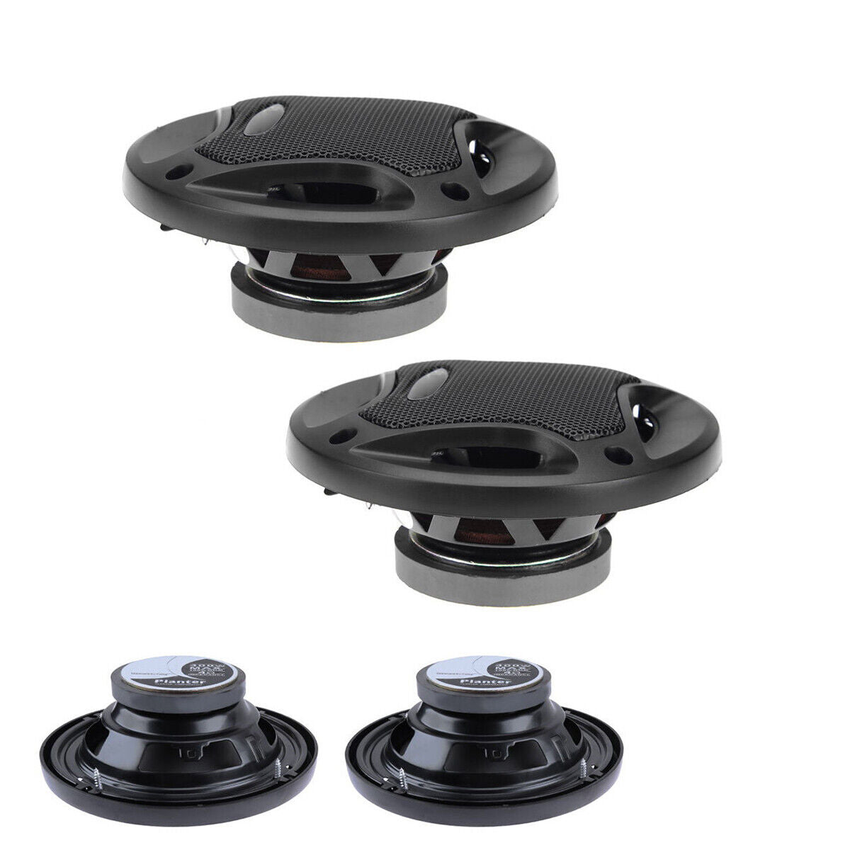 2X6.5'' 400W 4ohm Car Door SubWoofer Coaxial Component Audio Stereo Horn Speaker