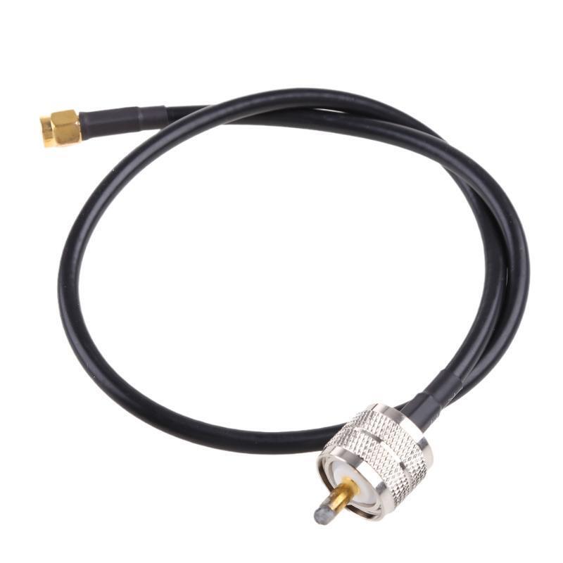 SMA Male to UHF PL259 Male Connector Coaxial Cable Adapter Cable for Radio