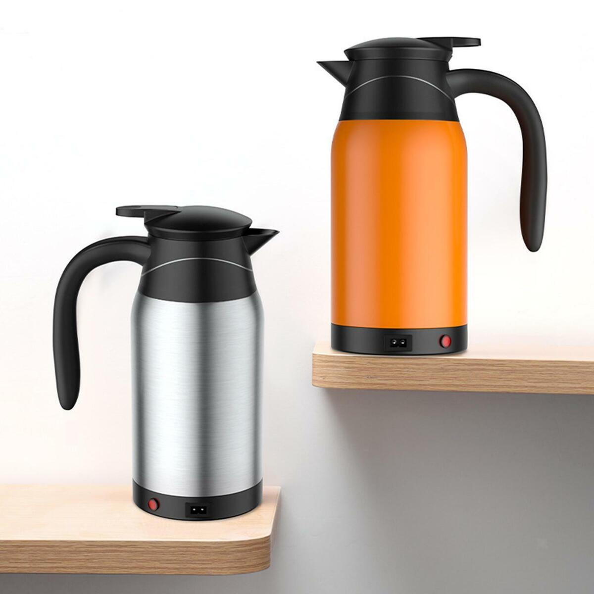 Stainless Steel Car Kettle Boiler Travel 12V/24V Tea 1L   Camping